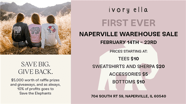 Ivory Ella Naperville Warehouse Sale Daily Herald Calendar