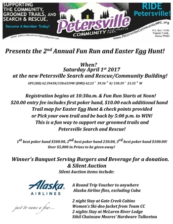 Petersville Community Npc 2nd Annual Fun Run And Easter Egg Hunt