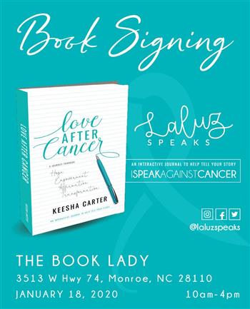 Love After Cancer Book Signing The Book Lady September 2020 Wbtv 3 Calendar