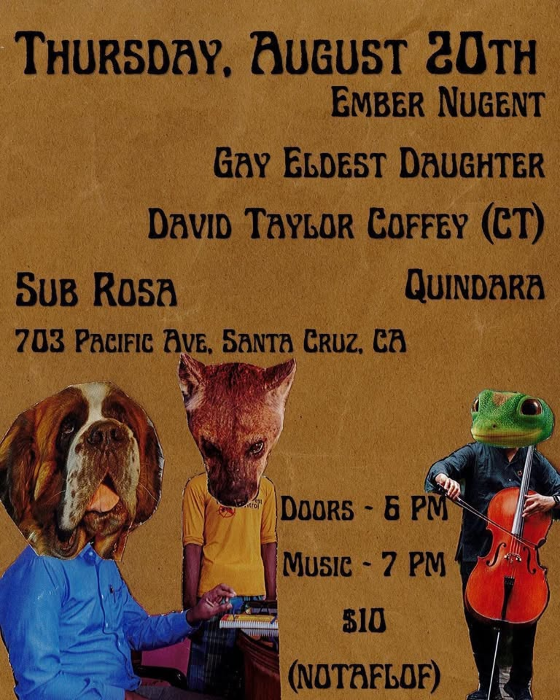 come hear some folk punk both touring and local! At SubRosa with…