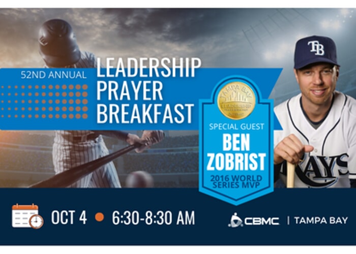 2023 Ben Zobrist – 52nd Annual Tampa Bay Leadership Prayer Breakfast