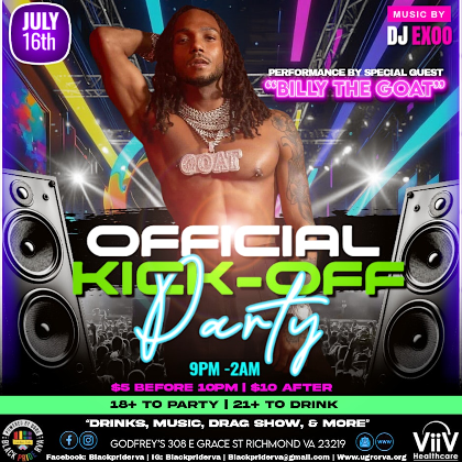 BLACK PRIDE RVA - KICK OFF PARTY