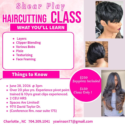 Shear Play Haircutting Class