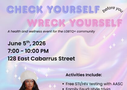 Check Yourself Before You Wreck Yourself: A Health & Wellness Event