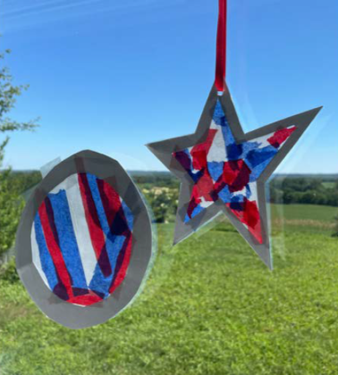 Craft Corner: Patriotic Suncatchers