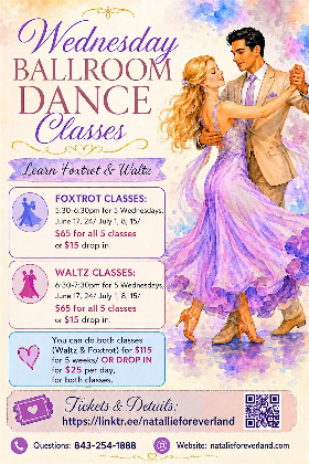 Wednesday Ballroom Dance Classes - Foxtrot & Waltz