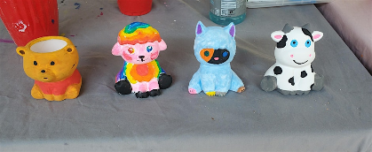 Ceramic Painting and Goat Snuggles