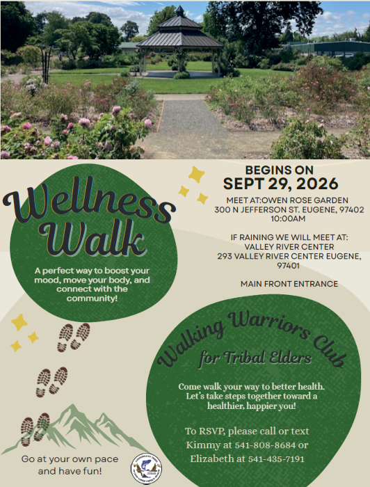 Flyer or photo for Elders Walking Club