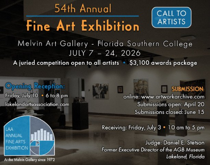 54th Annual Fine Art Exhibition at the Melvin - Receiving