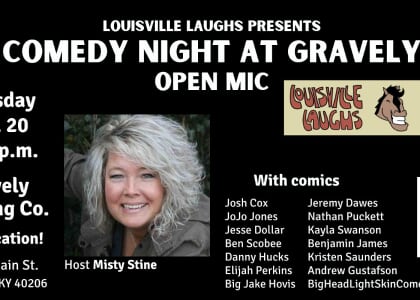 Aug. 20 Comedy Night at Gravely Open Mic