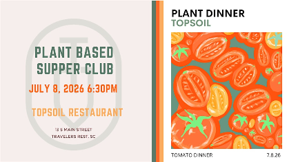 The Tomato Dinner - Topsoil Plant Based Supper Club