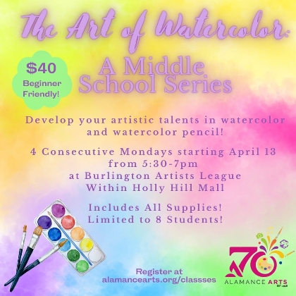 Watercolor Art Series for Middle Schoolers