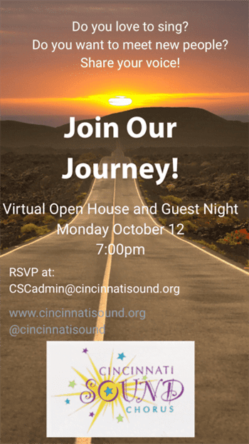 Cincinnati Sound Chorus Invites You To A Virtual Open House Guest Nite Wxix Fox 19 Calendar