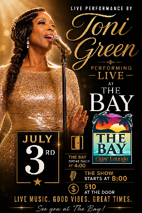 Light Up The Night with Toni Green Live at The Bay Cigar Lounge