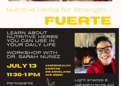 FUERTE: Nutritive Herbs for Strength Workshop w/ Dr. Sarah Nunez (FREE)