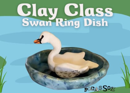 National Clay Day Clay Class - Swan Ring Dish