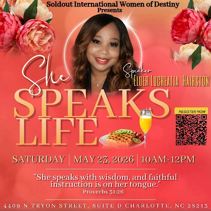 SHE SPEAKS LIFE WOMENS EMPOWERMENT BRUNCH