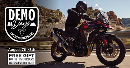 Triumph Demo Days (Tigers & Scramblers): Triumph