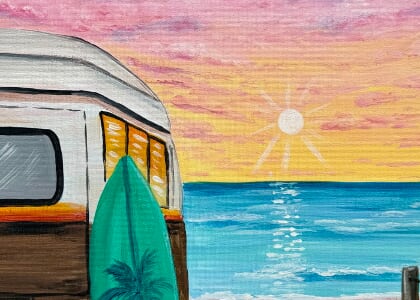 Paint & Sip Event @ West Ashley Nutrition: OBX (Pre-Stenciled)