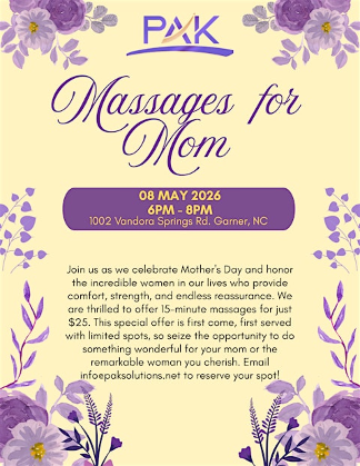 Massages for Mom!
