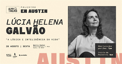 Lúcia Helena Galvão em Austin - Palestra "A Lógica e  Inteligência Da Vida"