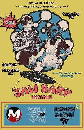 Jaw Harp / M30 / Eaten by Crows / Behind the Wall of Sleep. Door @ 7. Show @ 8. $10 21+