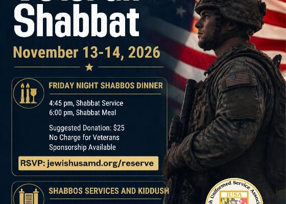 JUSA Veteran Shabbat Dinner