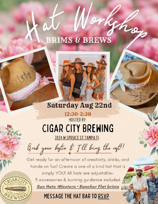 Brims & Brews Hat Workshop