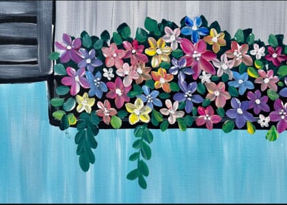 Paint & Sip @ Ruby Sunshine (Downtown): Charleston Window Box