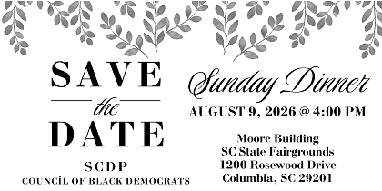 2026 SCDP Council of Black Democrats Sunday  Dinner