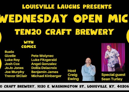 Aug. 5 TEN20 Wednesday Open Mic