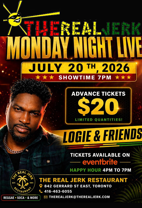 MONDAY NIGHT LIVE at The Real Jerk with LOGIE & FRIENDS