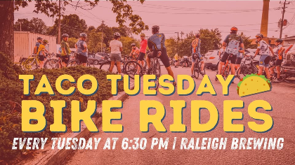 Taco Tuesday Bike Rides at Raleigh Brewing