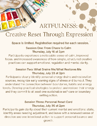 Artfulness: Creative Reset Through Expression: Session One: From Chaos to Calm