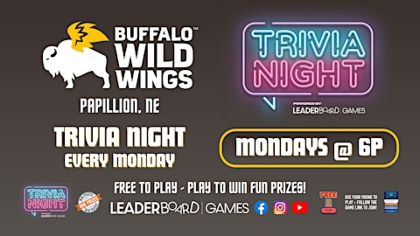Trivia Night MONDAY 6p | Buffalo Wild Wings - Papillion NE
