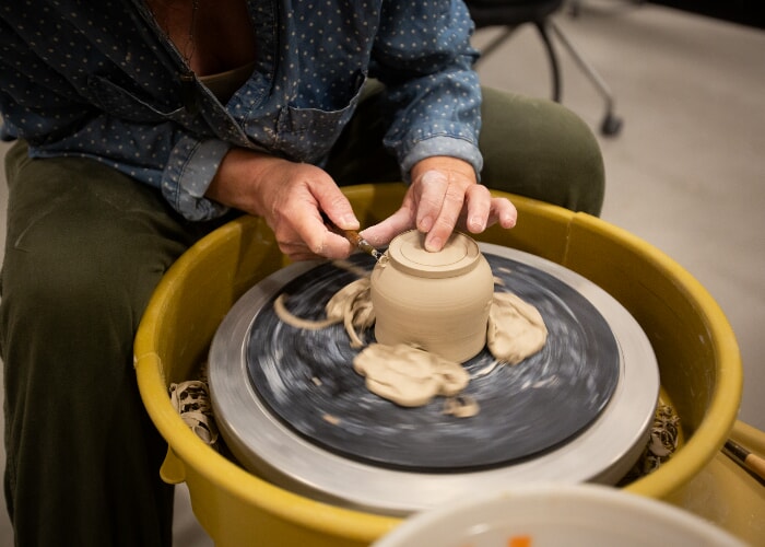 Double Walled Thermo Cup” Throwing on the potter's wheel @Alchemyceramic 