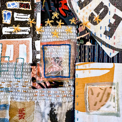 Using Embroidery in Mixed Media