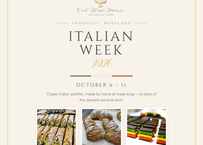Italian Week at Sweet Hearts Patisserie