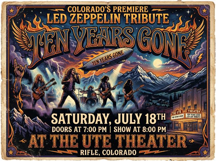Ten Years Gone A Led Zeppelin Tribute - Post Independent Calendar