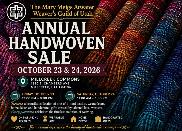 Mary Meigs Atwater Weaver's Guild of Utah Holiday Sale