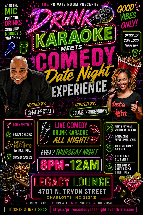 DRUNK KARAOKE MEETS COMEDY DATE NIGHT EXPERIENCE