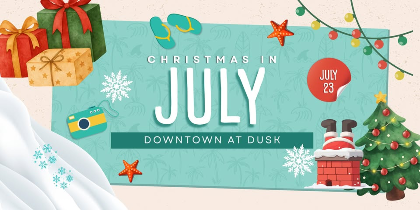 Downtown at Dusk - Christmas