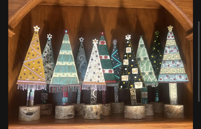Fused Glass Holiday Trees