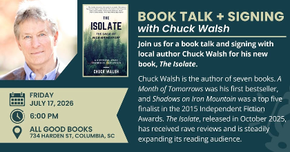 Book Talk + Signing with Chuck Walsh: "The Isolate"