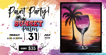 Paint & Sip - Sunset Sips & Tropical Vibes Paint Night