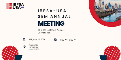 IBPSA-USA Semiannual Meeting @2026 ASHRAE Annual Conference