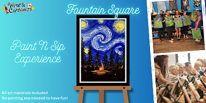 Mass Ave Paint Party - Starry Night Campfire
