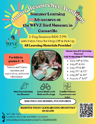Summer Learning at the Camarillo Bird Museum