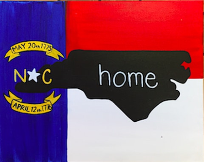 NC State And Flag