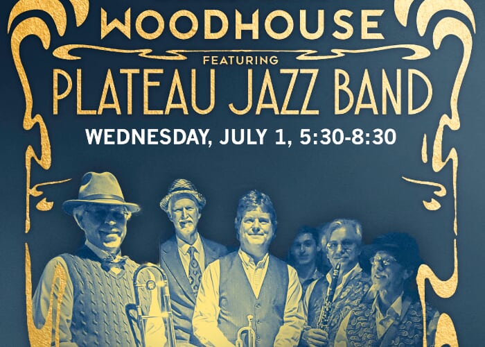 July 1 Plateau Jazz Band plays for swing dance at Woodhouse Brewing